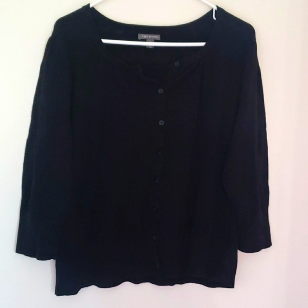 Apt 9 Black 1X‎ Sweater
